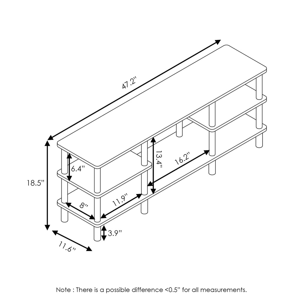 3-Shelf Freestanding Shelves V74328
