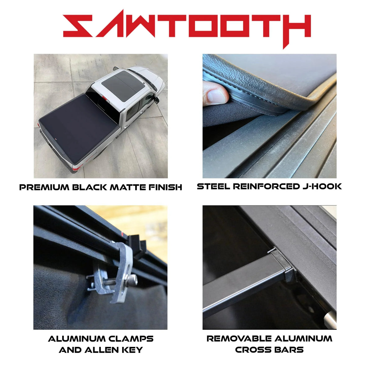 Sawtooth Expandable Tonneau Cover for Truck Bed F95394