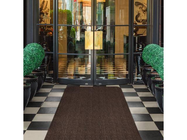 Double-Ribbed Carpet Runner with Skid-Resistant Rubber Backing W665001