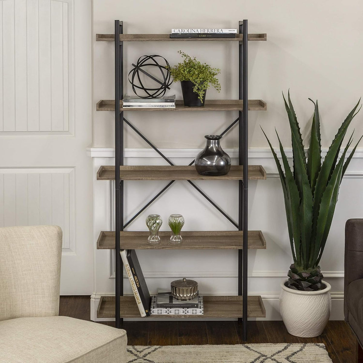 5-Shelf Metal Bookcase N85544