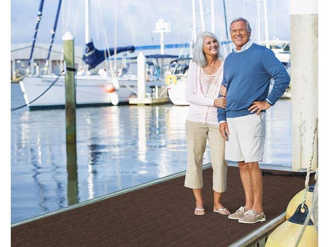 Double-Ribbed Carpet Runner with Skid-Resistant Rubber Backing W665001