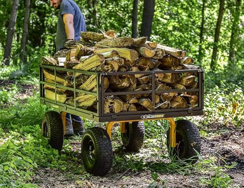 Gray Heavy Duty Steel Mesh Utility Wagon Cart L4528