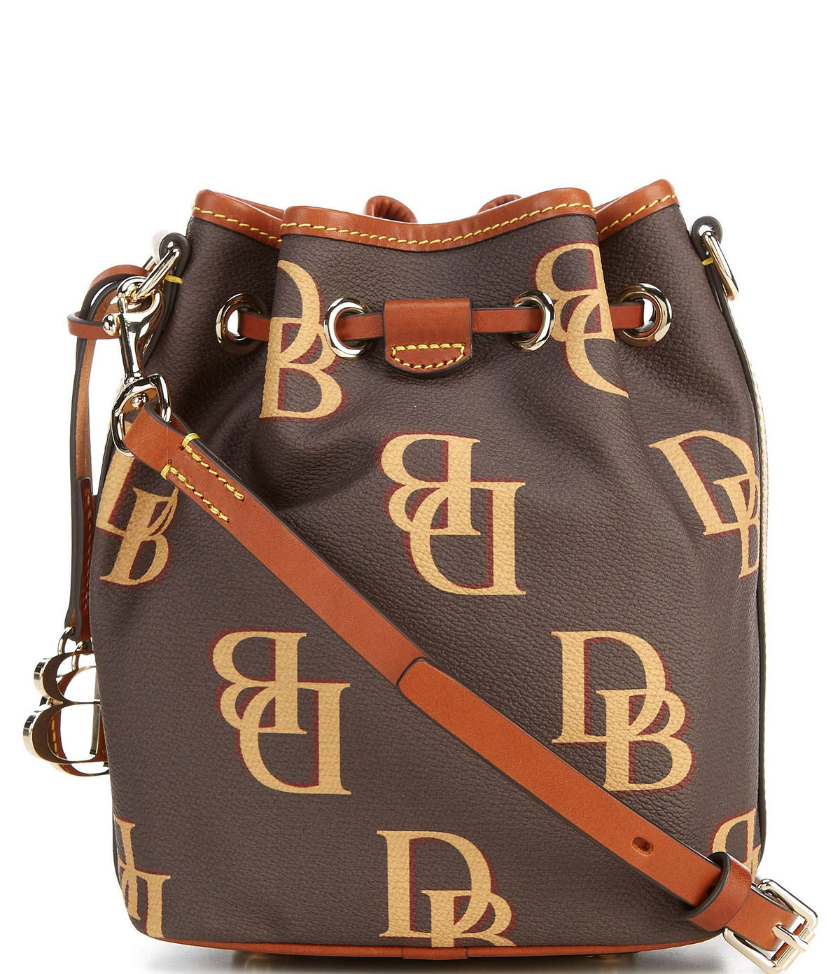 Saddle Coated Cotton Drawstring Bag T405279