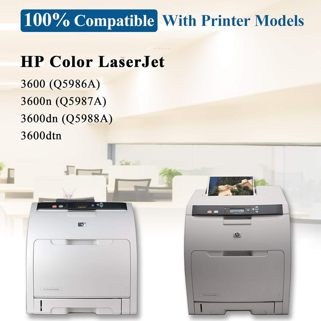 2 Pack Black Remanufactured Toner Cartridge for HP Color 3600 Printers J138910