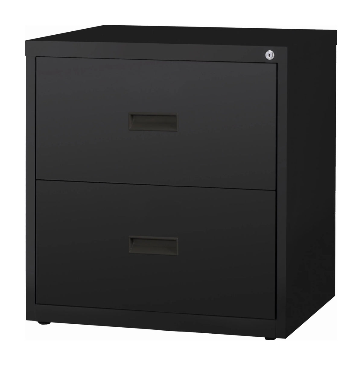 30 Inch Wide 2 Drawer Metal Lateral File Cabinet Black J49132
