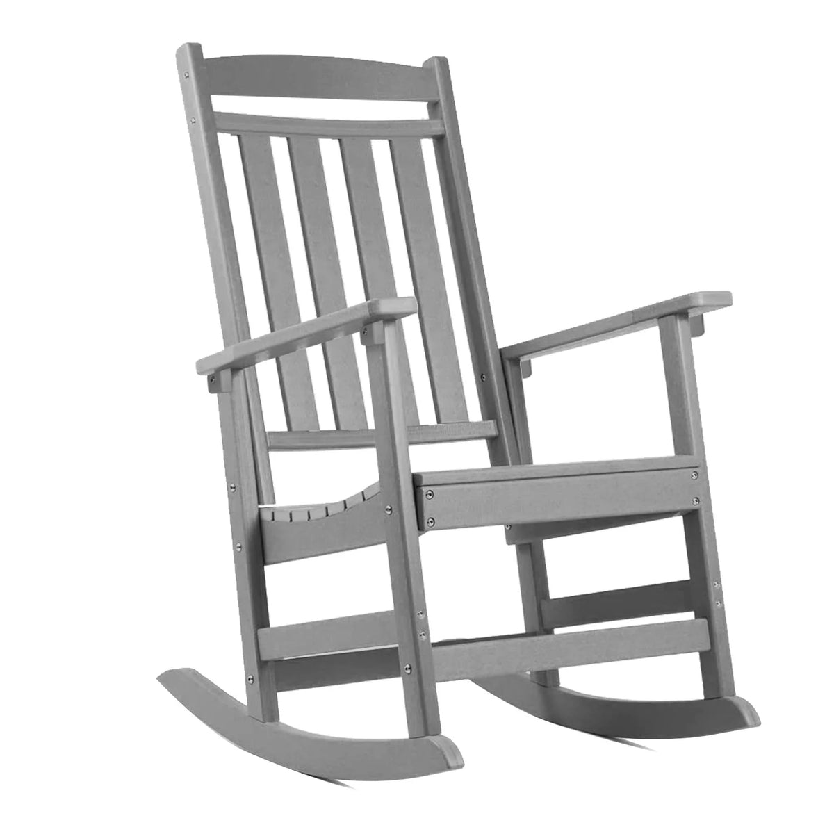 All Weather Resistant Poly Lumber Outdoor Rocking Chair with High Back I7857
