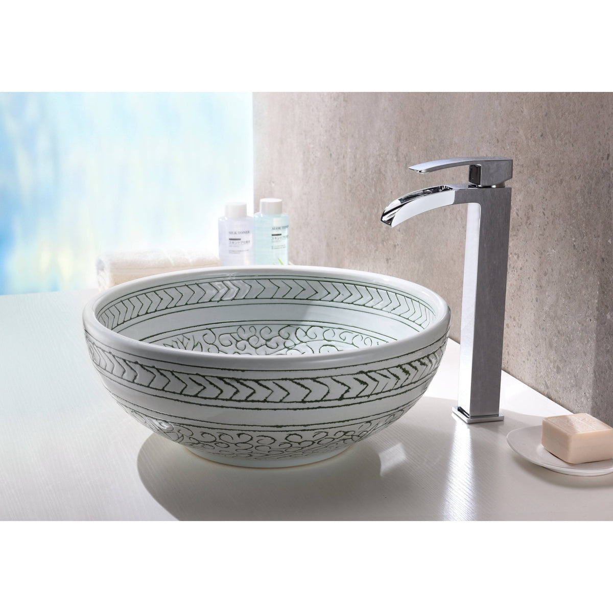 Vessel Sink in Decor White M67421