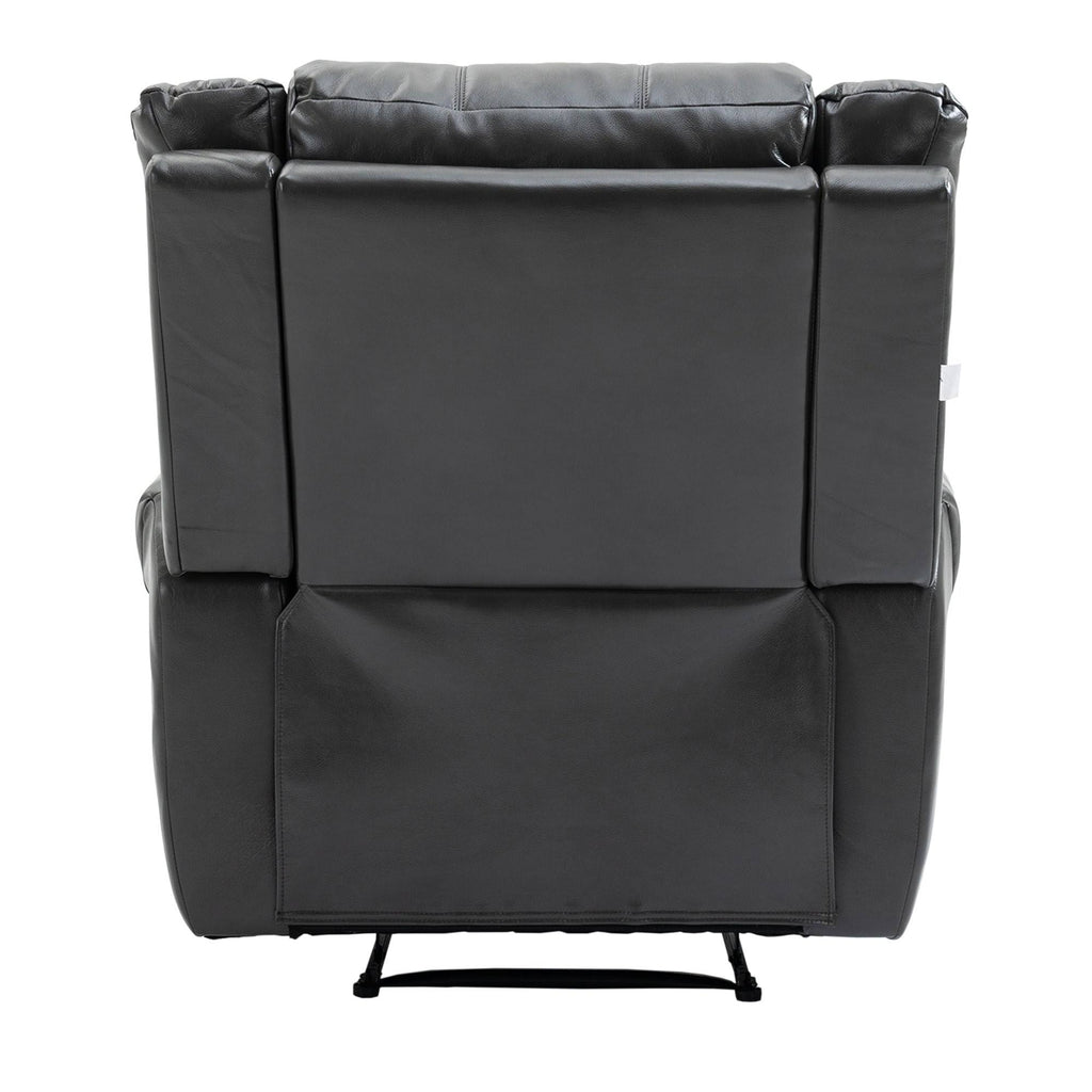 Black Microfiber Manual Standard Recliner N130483
