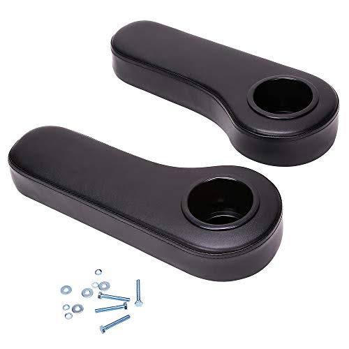Black Golf Cart Rear Seat Kit with Cup Holder C495018