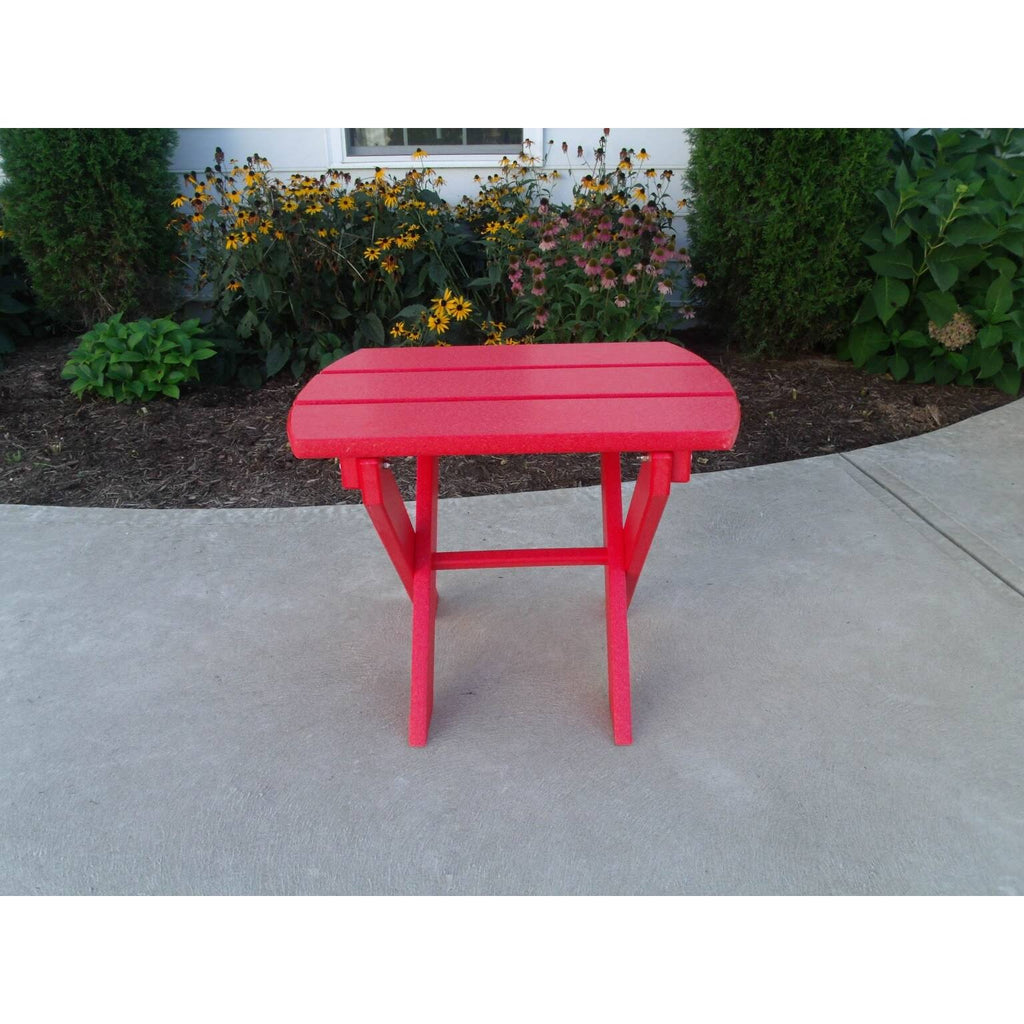 Walnut Poly Lumber Folding End Table O9014