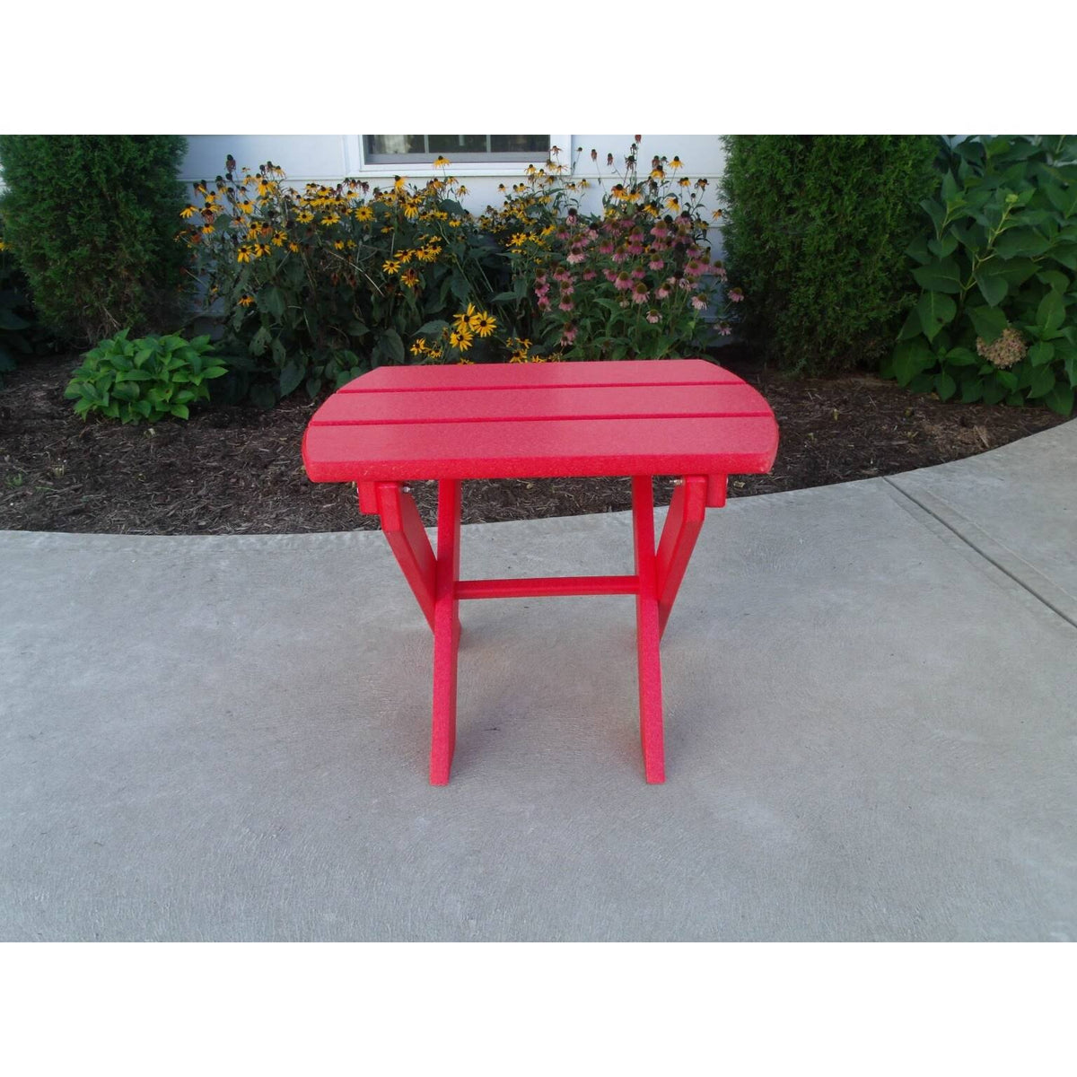 Walnut Poly Lumber Folding End Table O9014