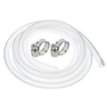 Silicone Rubber Tubing 12mm ID 18mm OD 10ft Clear with Clamp B56050