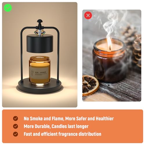 Bronze Electric Candle Warmer Lamp with Timer J4369