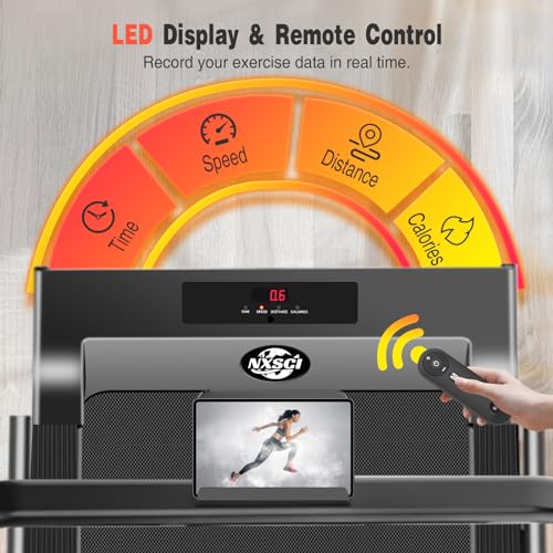 2 in 1 Foldable Treadmill with Handle Bar and Remote Control Q3309