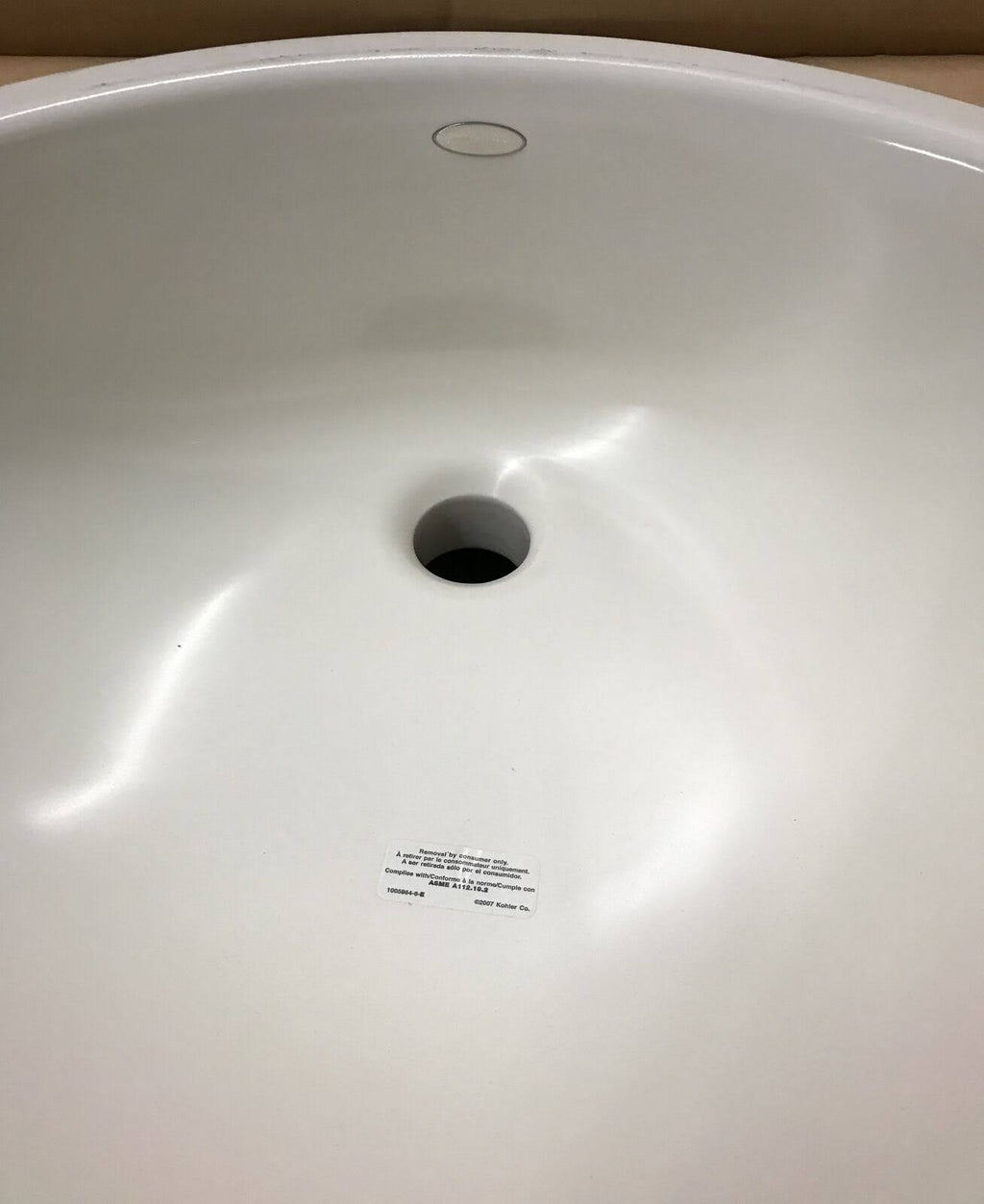 Biscuit Undercounter Bathroom Sink 17-Inch J821
