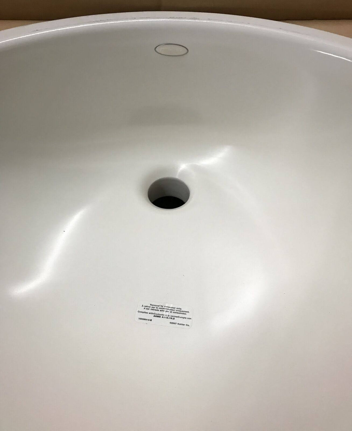 Biscuit Undercounter Bathroom Sink 17-Inch J821