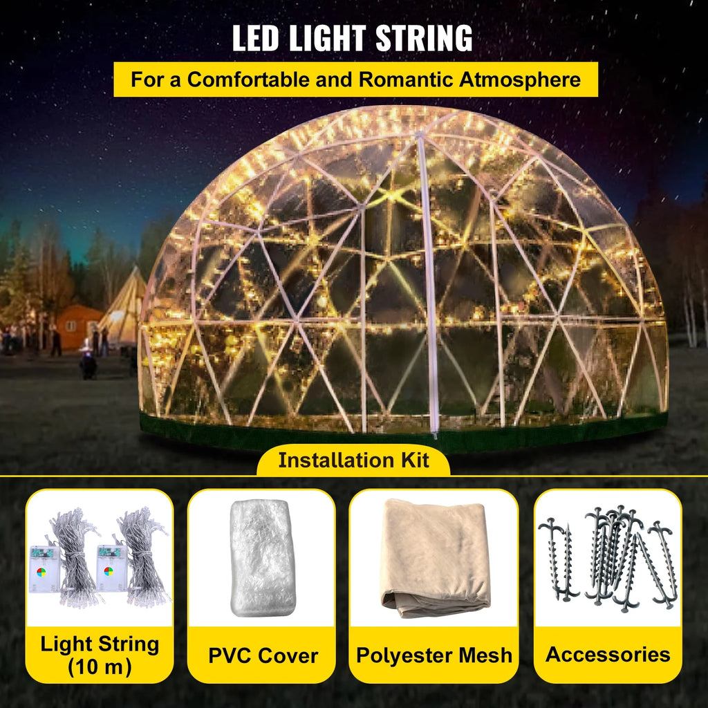 Dome Igloo Bubble Tent with PVC Cover and Mesh Cover T504