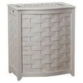 White Bowed Front Laundry Hamper C599728