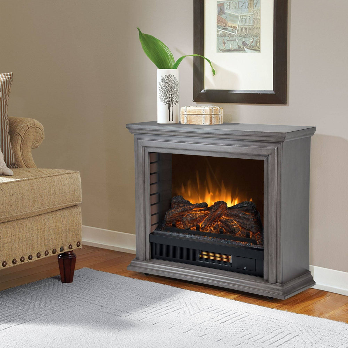 Cherry Mobile Fireplace R5694