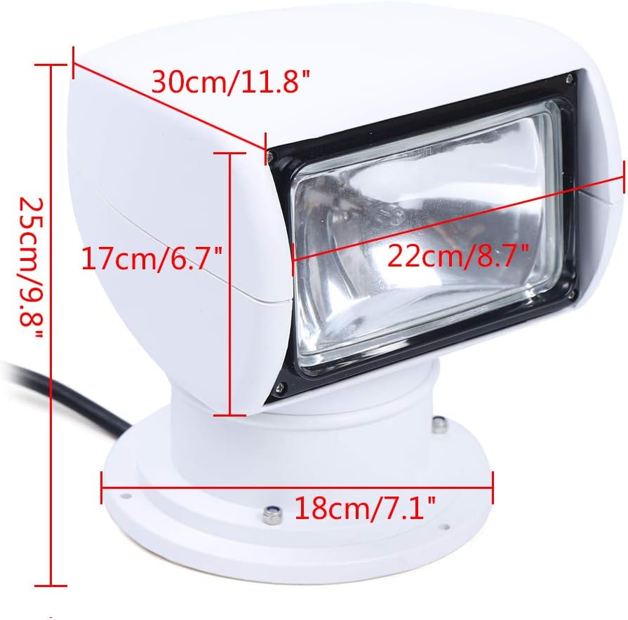 12V 100W White Waterproof Marine Spotlight K4937