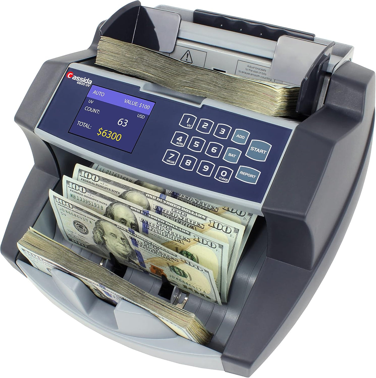 Top Loading Bill Counting Machine with UV/MG/IR Counterfeit Detection E73064