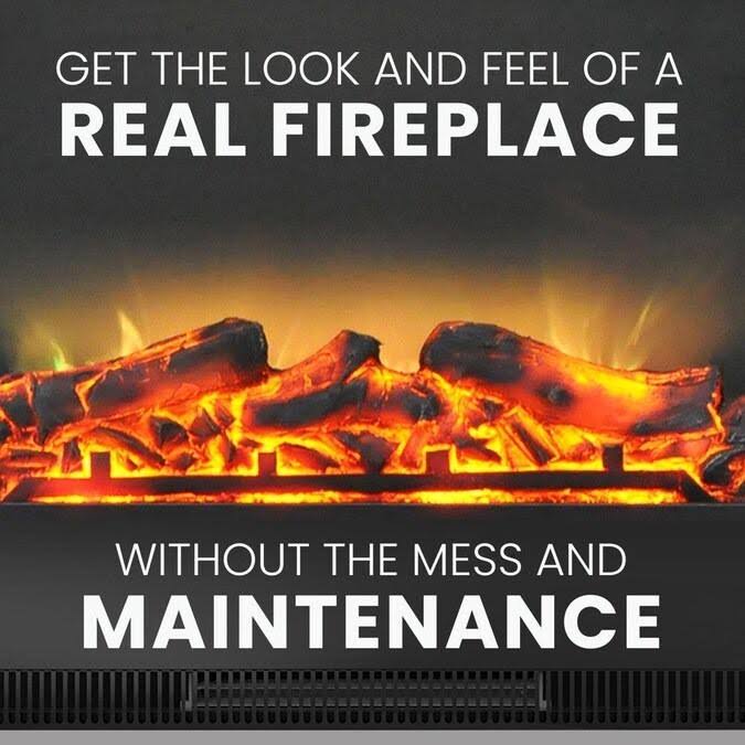 34 in. Electric Fireplace and Mantel C47762