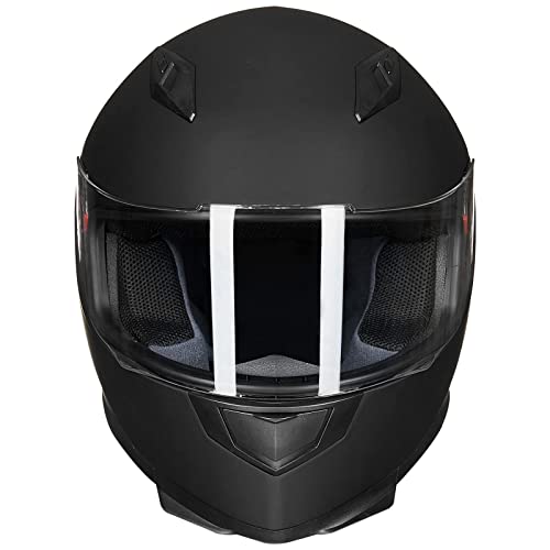 Full Face Motorcycle Helmet with Removable Neck Scarf and 2 Visors F80921