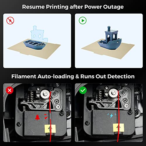 3D Printer with Auto Leveling, 300mm/s High Speed Printing, 265°C Hardened Nozzle X9085
