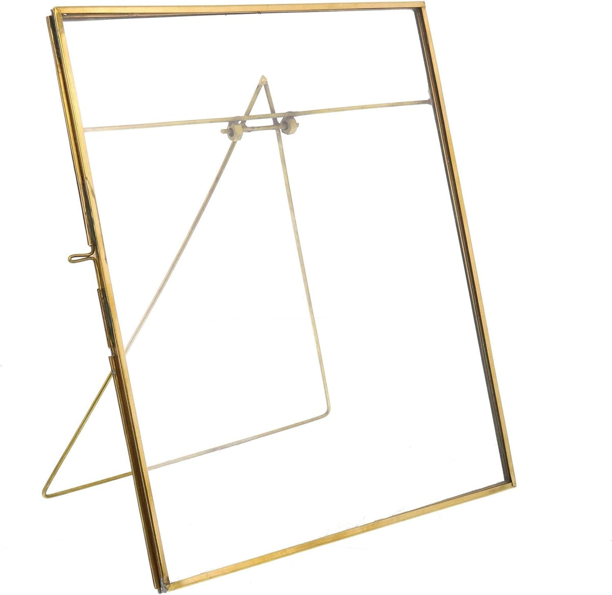 Metal Vertical Easel Frame with Glass Panel D798