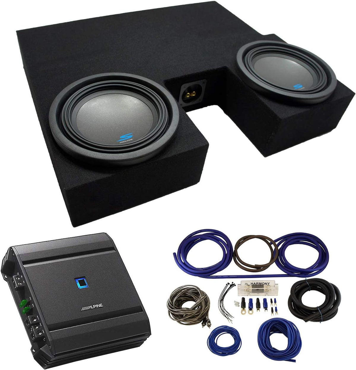 Compatible with Toyota Tundra Double Cab Truck Dual 10 Sub Box Enclosure C279896