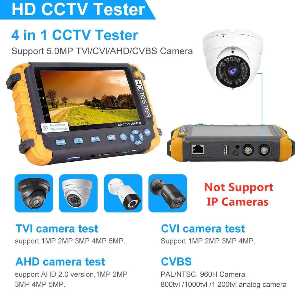 5 Inch 4 in 1 CCTV Monitor Tester with VGA DC12V Output C158493
