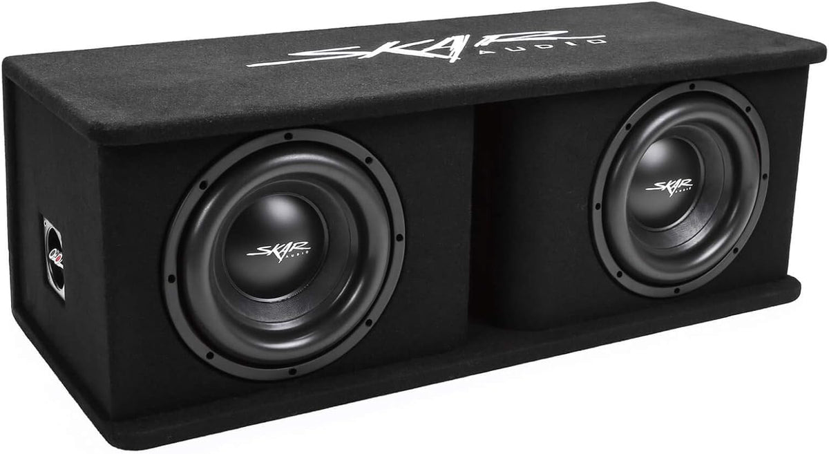 Dual 12" Subwoofer Bass Package with Loaded Enclosure and Amplifier B60091