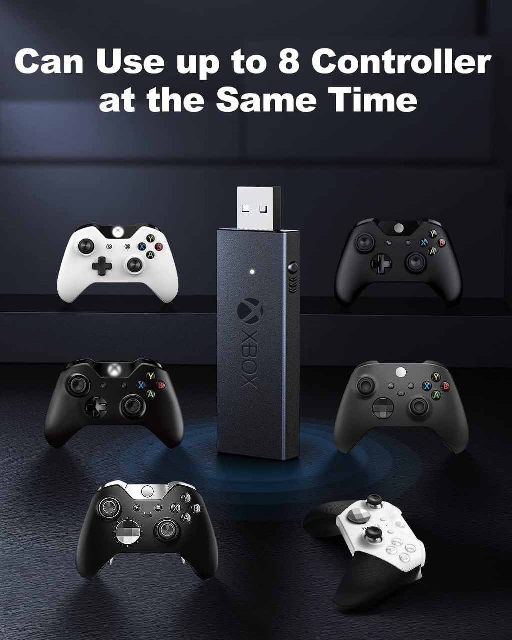 Black Wireless Adapter for Xbox One Controller Z9747