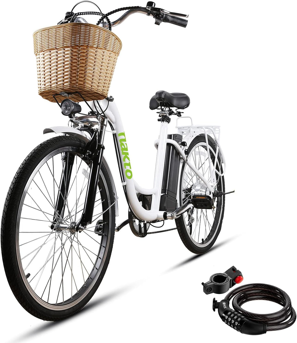 26'' Electric Bike 250W/350W Brushless Motor 10.5Ah Removable Lithium Battery Y84641