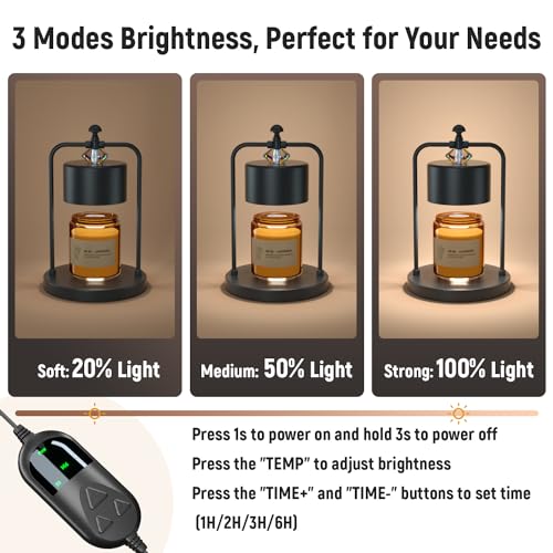 Bronze Electric Candle Warmer Lamp with Timer J4369