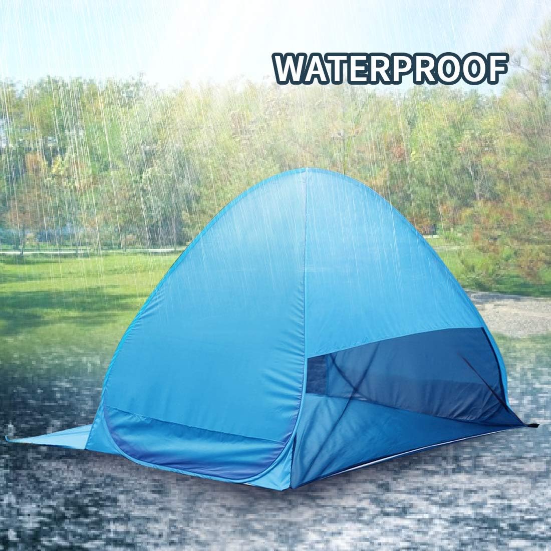 Pop Up Beach Tent for 1-3 Person UPF50+ Waterproof G81740