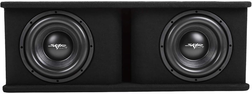 Dual 12" Subwoofer Bass Package with Loaded Enclosure and Amplifier B60091