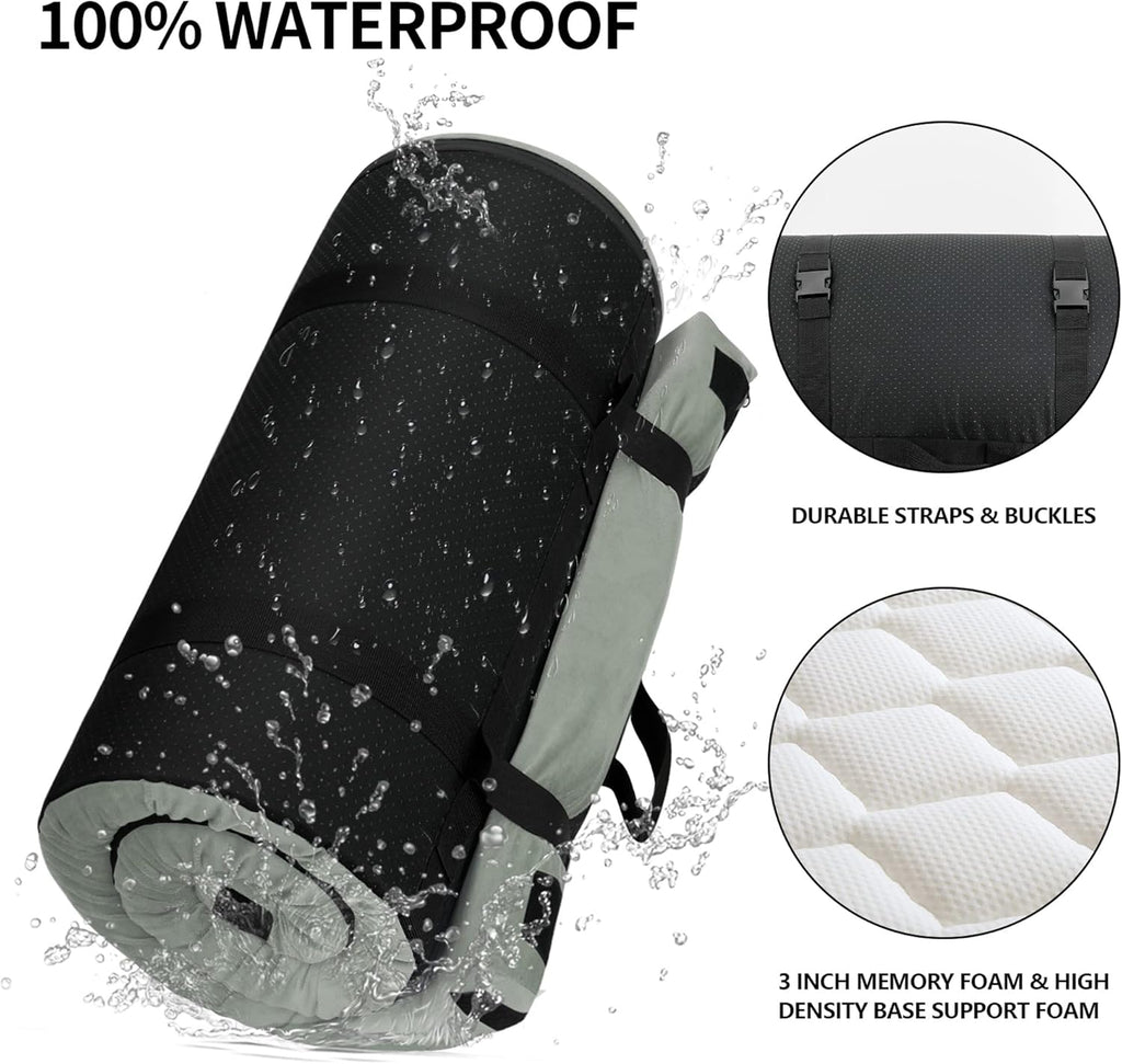 Waterproof Memory Foam Camping Mattress Pad V98708