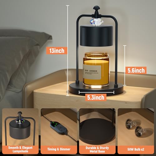 Bronze Electric Candle Warmer Lamp with Timer J4369