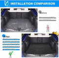 2 Rows & Cargo Liners Set All-Weather Rubber Car Floor Mats F3138