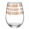 Clear Rose Gold Stemless Wine Glass T817