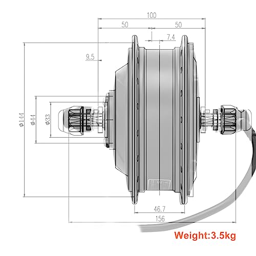36v 48v 350w Ebike Front Drive Brushless Gear Hub Motor I26582