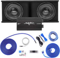 Dual 12" Subwoofer Bass Package with Loaded Enclosure and Amplifier B60091