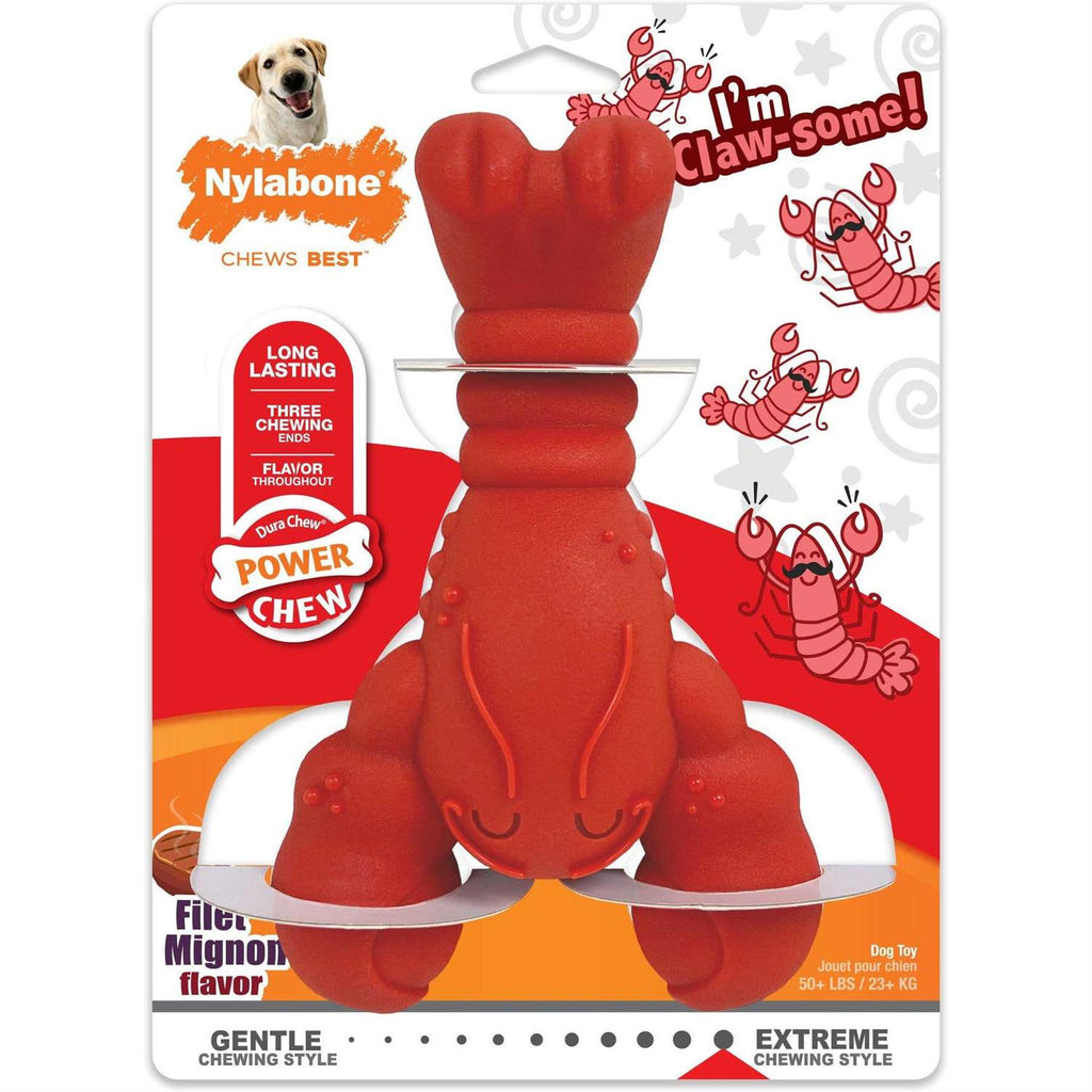 Power Chew Lobster Dog Toy Filet Mignon Z803402