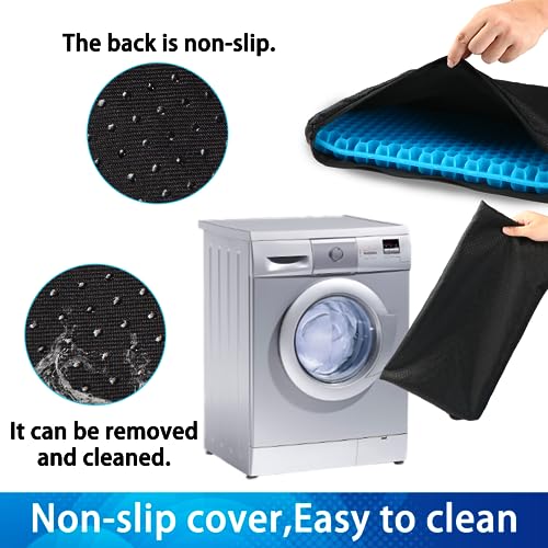 Thick Extra Large Gel Seat Cushion with Non-Slip Cover M654