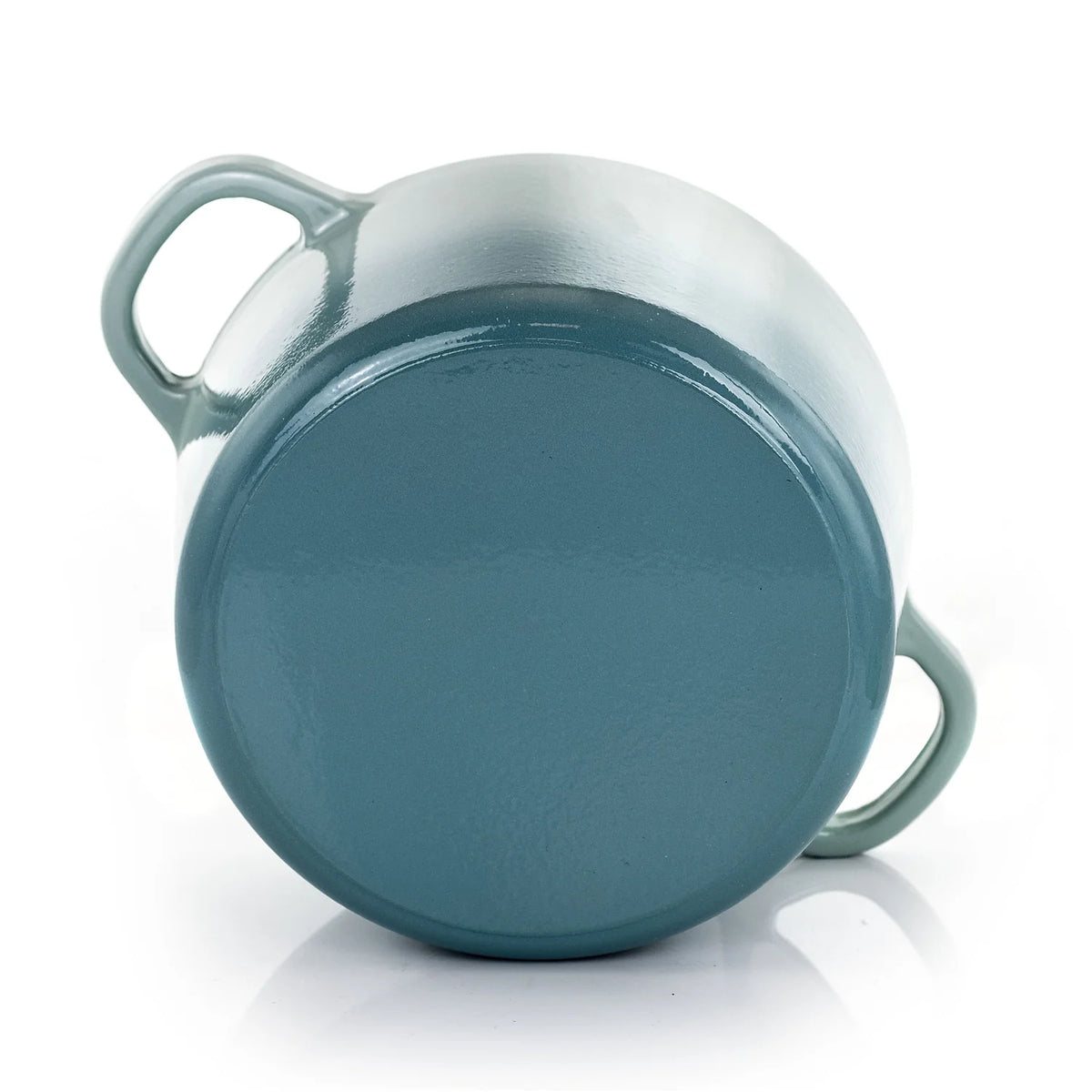2-Piece Enameled Cast Iron Dutch Oven, 7 Quarts, Aqua Blue P57342