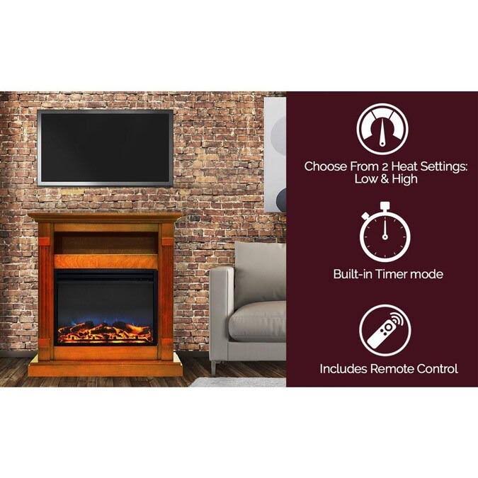 34 in. Electric Fireplace and Mantel C47762