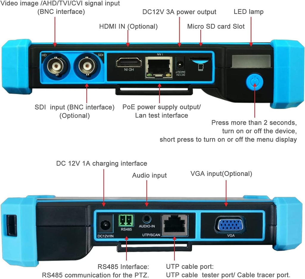 5 Inch 4 in 1 CCTV Monitor Tester with VGA DC12V Output C158493