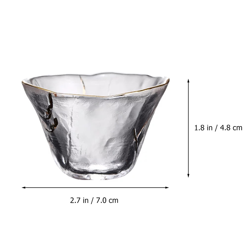4pcs Glass Sake Cups R2457