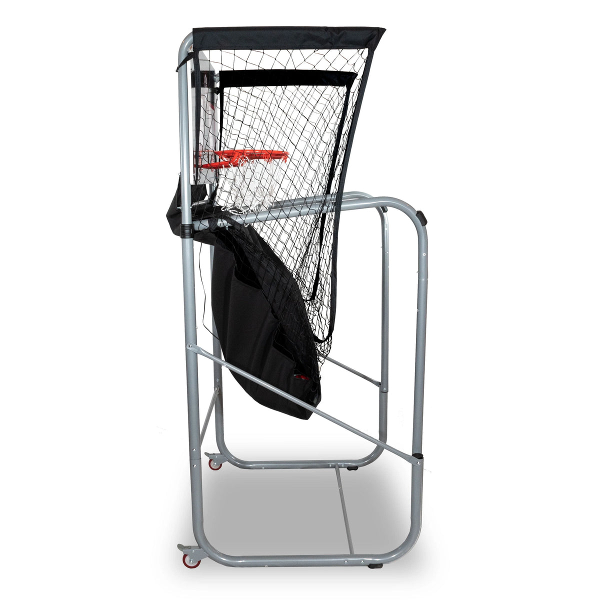 Black Foldable Basketball Arcade Game with 7 Basketballs Z13836